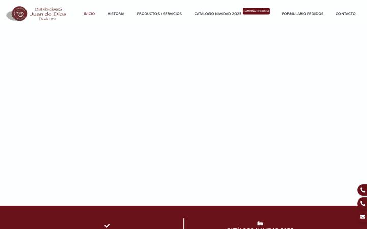 Ekrānuzņēmums no distribucionesjuandedios.es