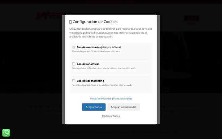 Screenshot of distribucionesmacar.com