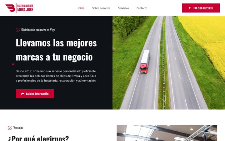 Screenshot of distribucionesmorajobe.com