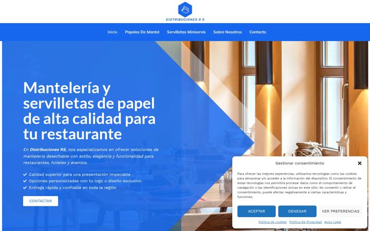 Screenshot of distribucionesrs.com
