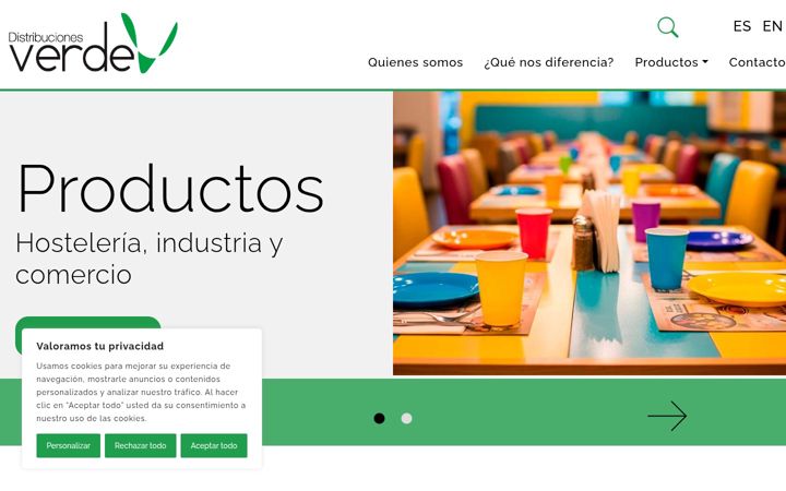 Screenshot of distribucionesverde.com