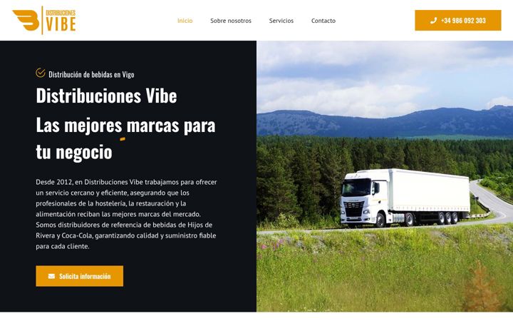 Screenshot of distribucionesvibe.com