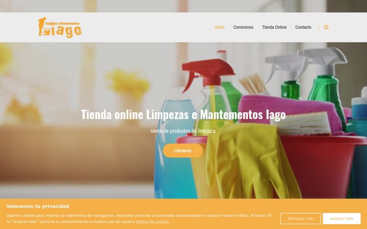 Snímek obrazovky distribucionlimpezasemantementosiago.es