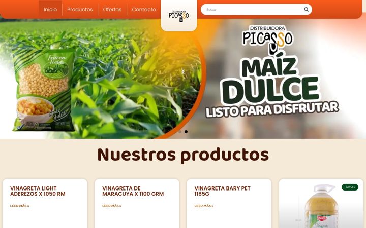Screenshot of distribuidorapicasso.com