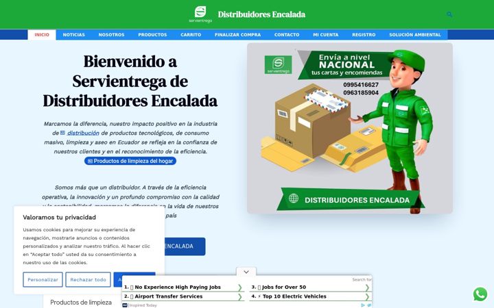 Screenshot of distribuidorese.com