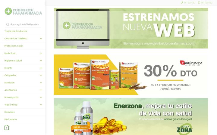 Screenshot of distribuidorparafarmacia.com