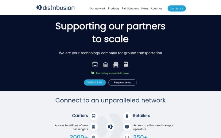 Screenshot of distribusion.com