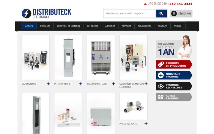 Screenshot of distributeck.com