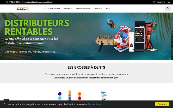Captura de pantalla de distributeurs-rentables.fr