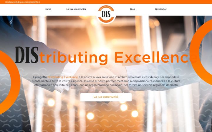Screenshot of distributingexcellence.it