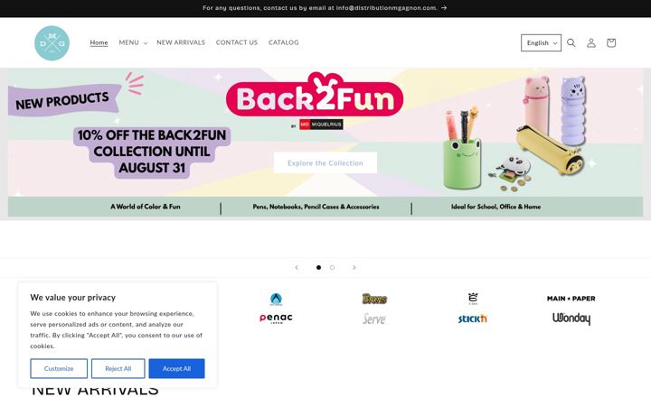Screenshot of distributionmgagnon.com