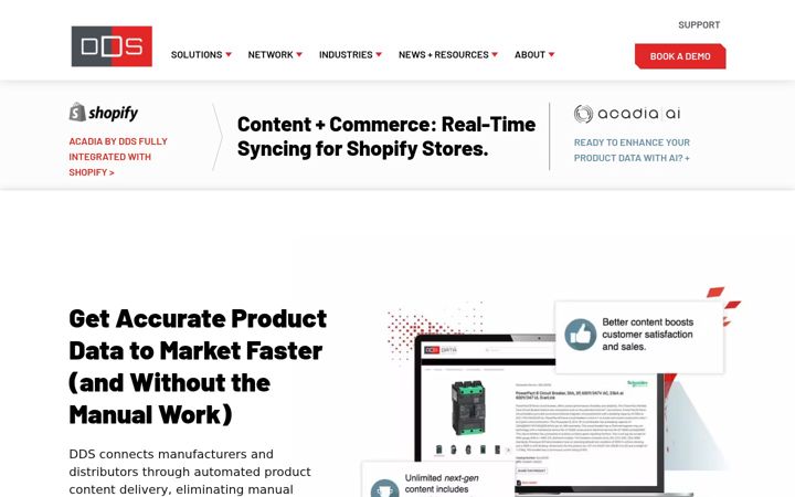 Screenshot of distributordatasolutions.com