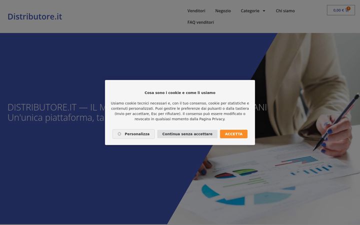 Screenshot of distributore.it