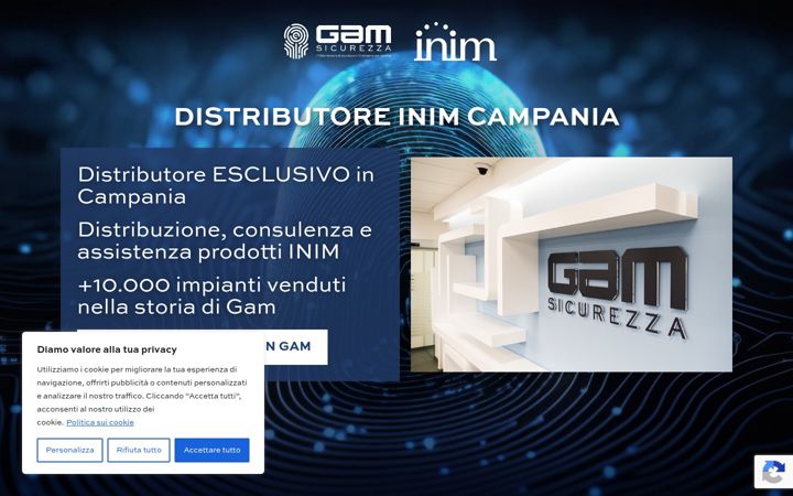 Screenshot di distributoreinim-gam.it