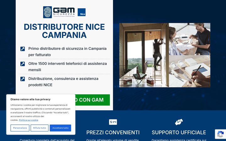 Screenshot di distributorenice-gam.it
