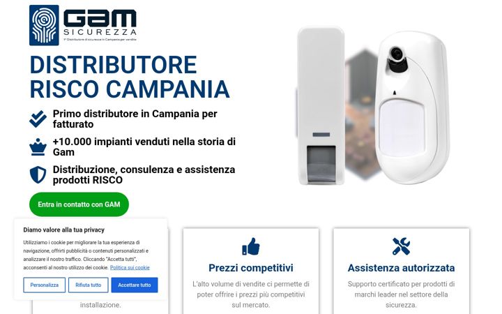 Screenshot di distributorerisco-gam.it