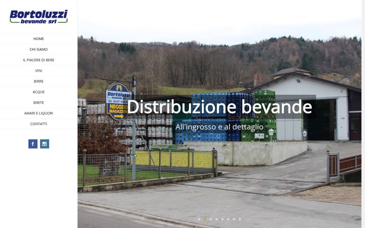 Screenshot di distribuzionebevandebelluno.it
