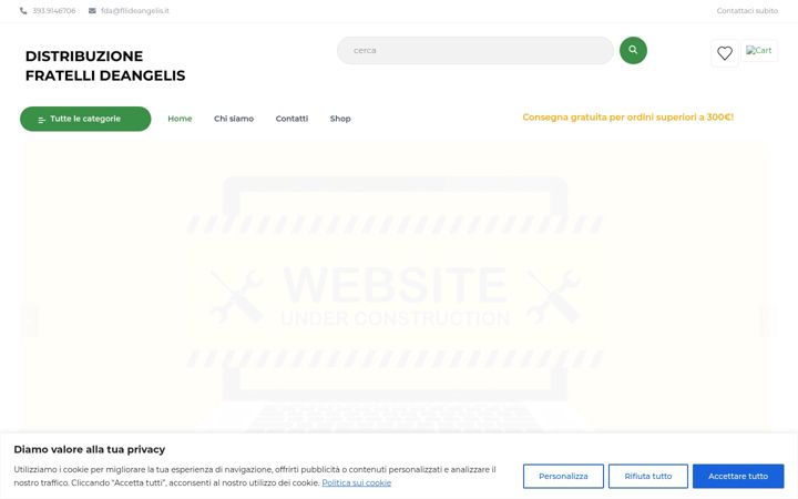 Screenshot di distribuzionedeangelis.it
