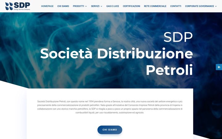 Screenshot of distribuzionepetroli.it