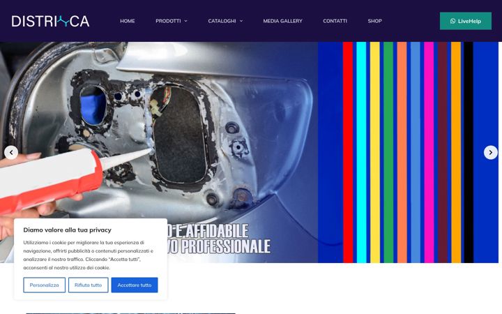 Screenshot of districa.it