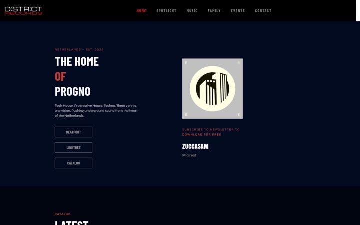 Screenshot of district-rec.com