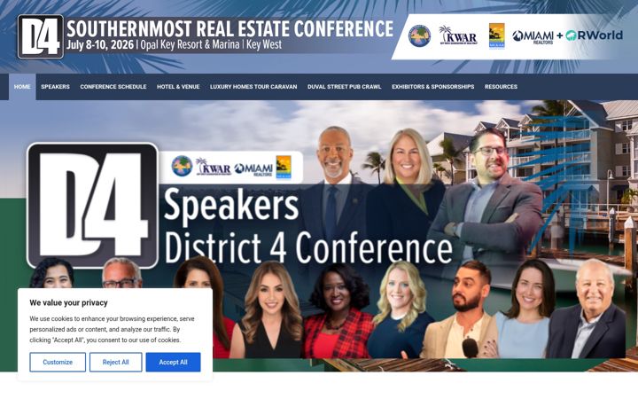Screenshot of district4conference.com