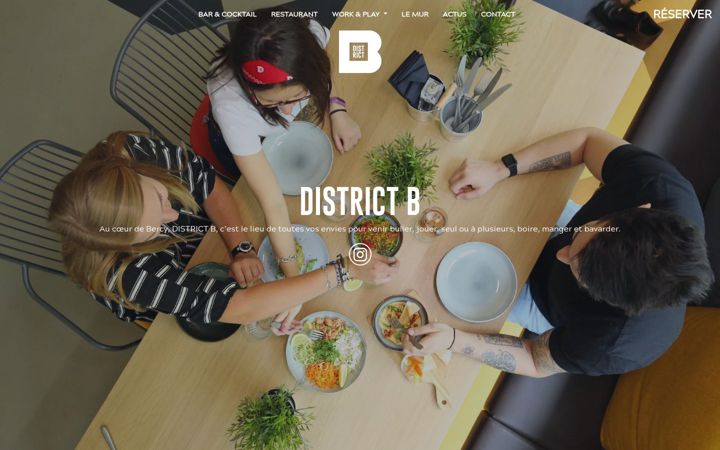 Captura de pantalla de districtb.fr