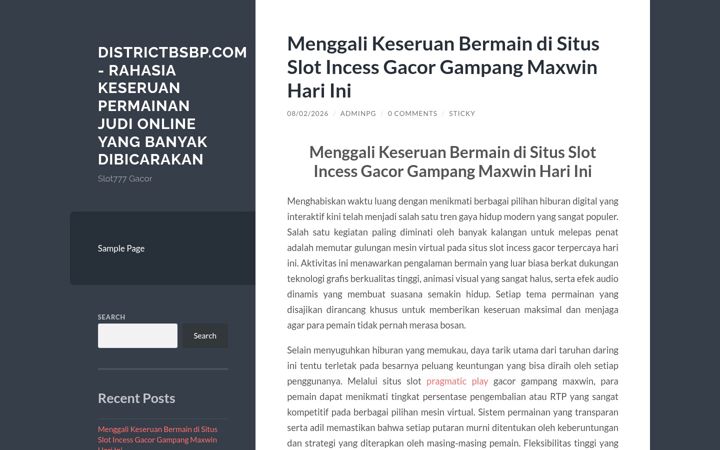 Screenshot of districtbsbp.com