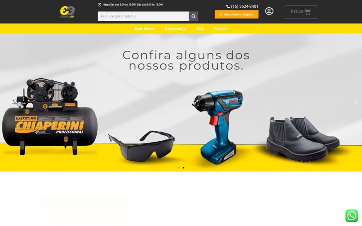 Captura de pantalla de distriferrp.com.br