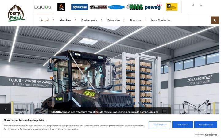 Captura de pantalla de distriforet.fr