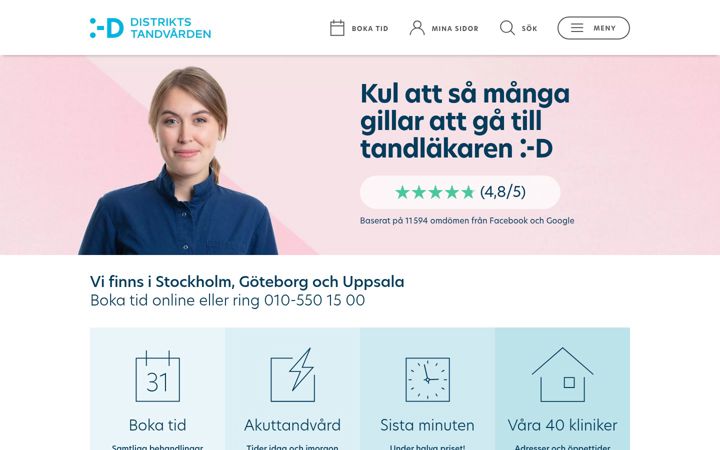 Skærmbillede af distriktstandvarden.se