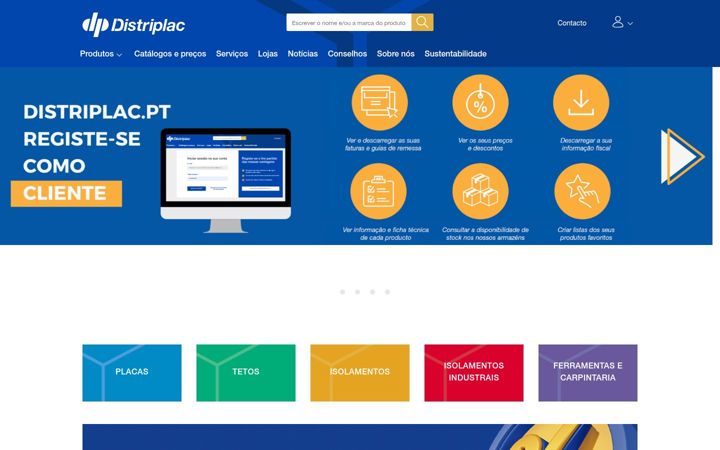 Ekrano kopija distriplac.pt