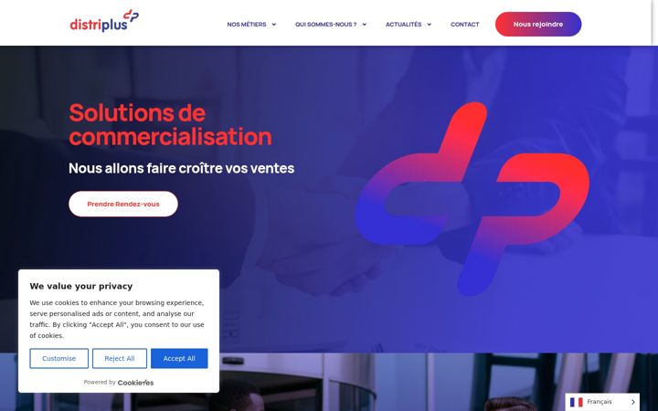 Screenshot of distriplus.org