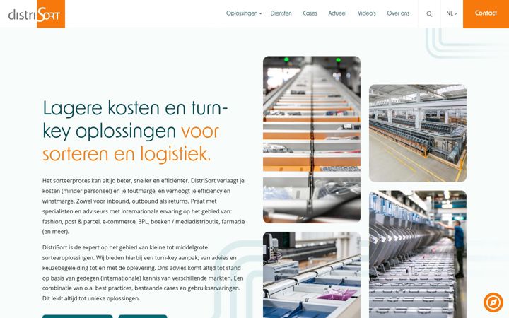 Screenshot von distrisort.nl