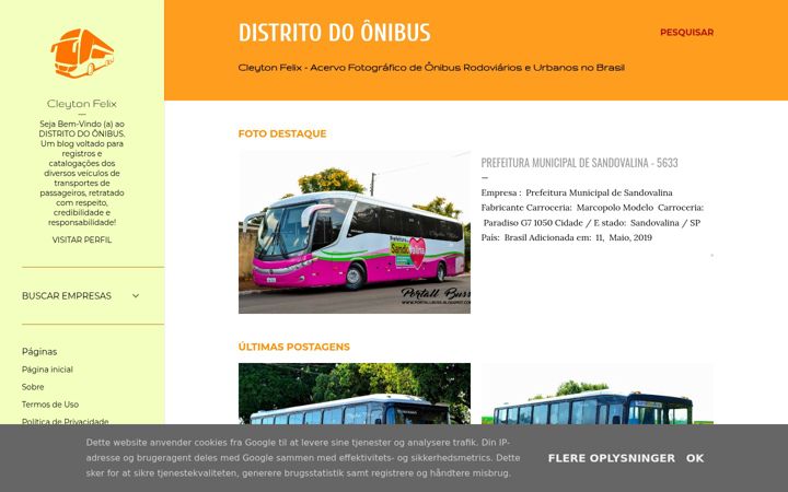 Captura de pantalla de distritodoonibus.com.br