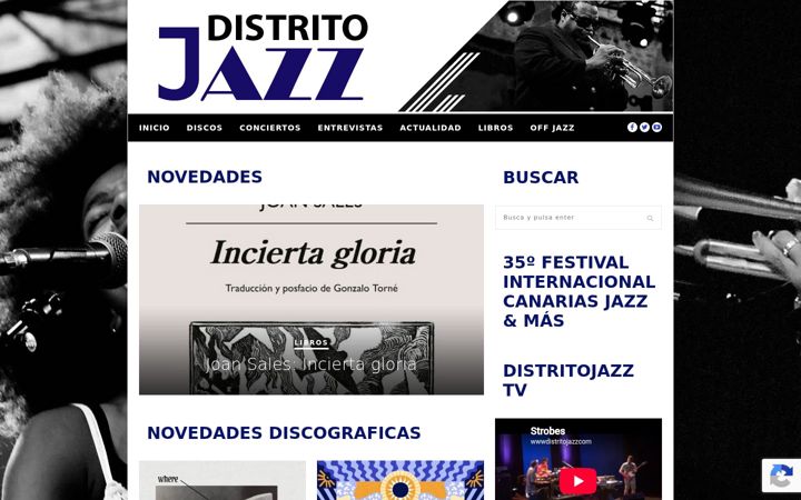 Screenshot of distritojazz.com