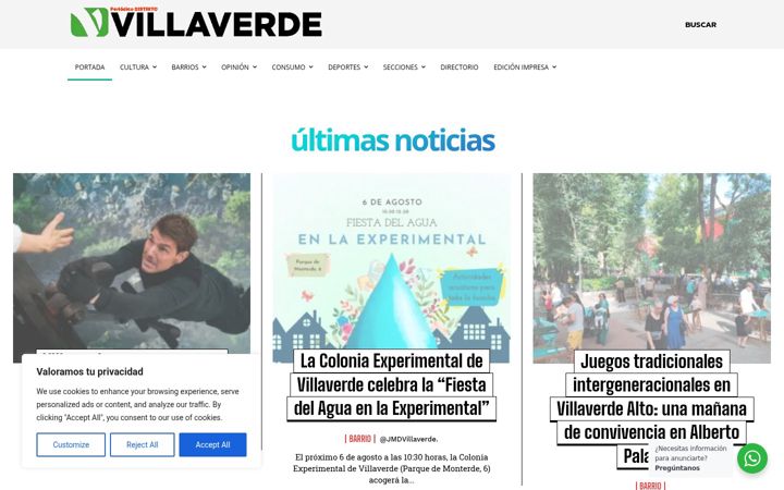 Screenshot of distritovillaverde.com