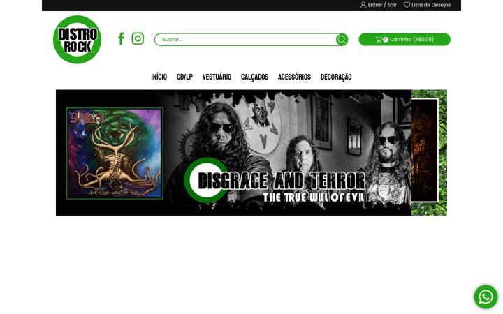Screenshot of distrorock.com