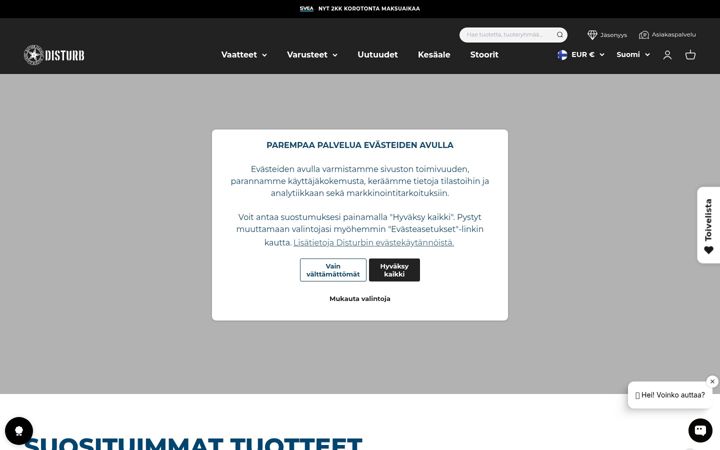 Screenshot di disturb.fi