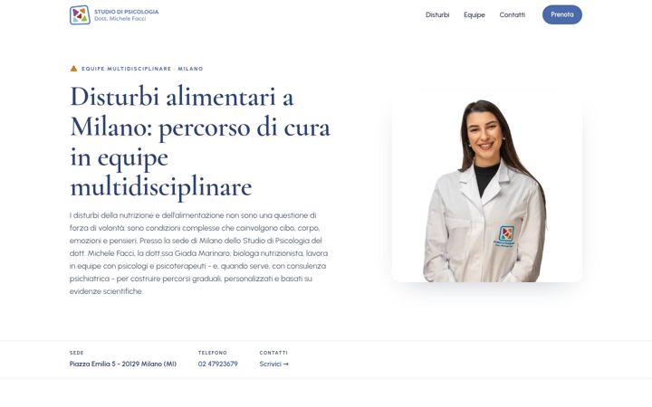 Screenshot of disturbi-alimentari-milano.it