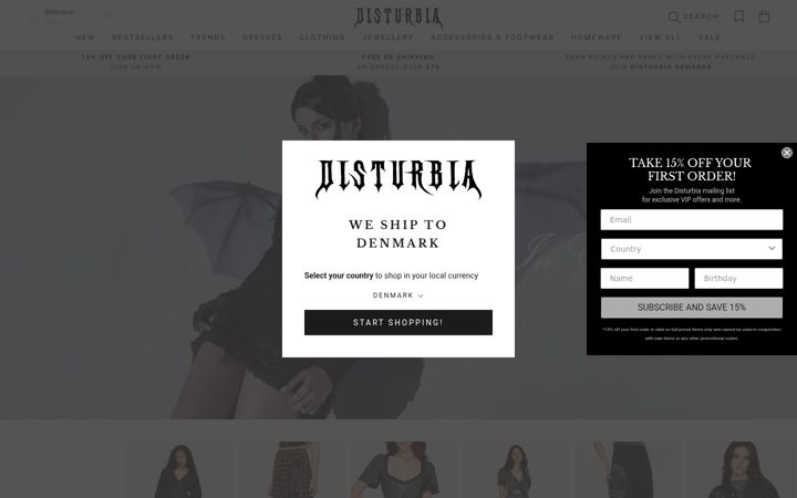 Screenshot of disturbia-uk.myshopify.com
