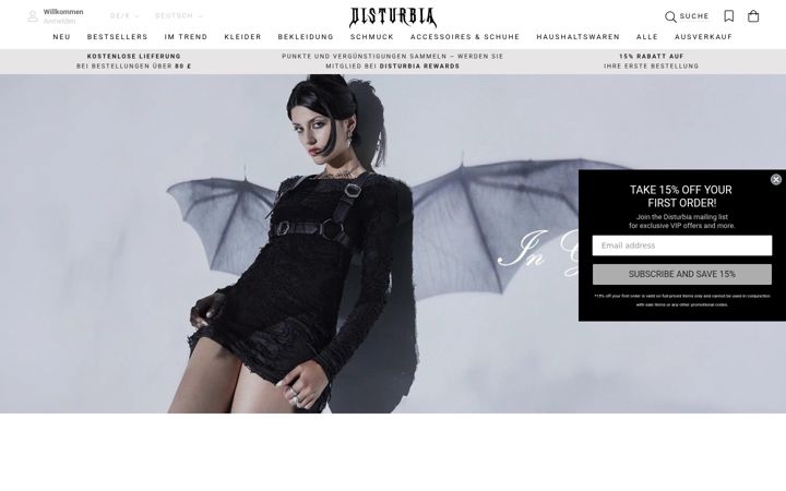 Screenshot of disturbia.de