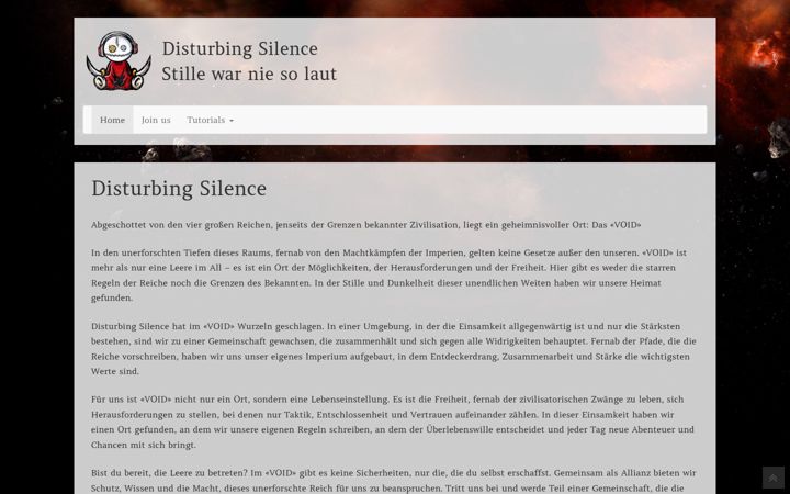 Screenshot of disturbing-silence.de