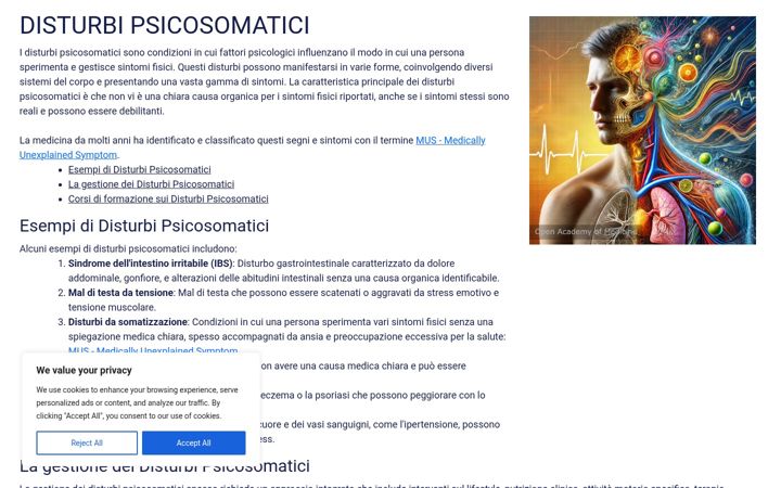 Skærmbillede af disturbipsicosomatici.info
