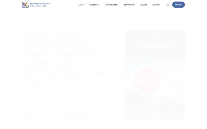 Screenshot of disturbispecificiapprendimento.it