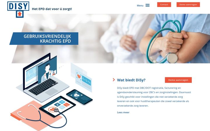 Screenshot von disy.nl