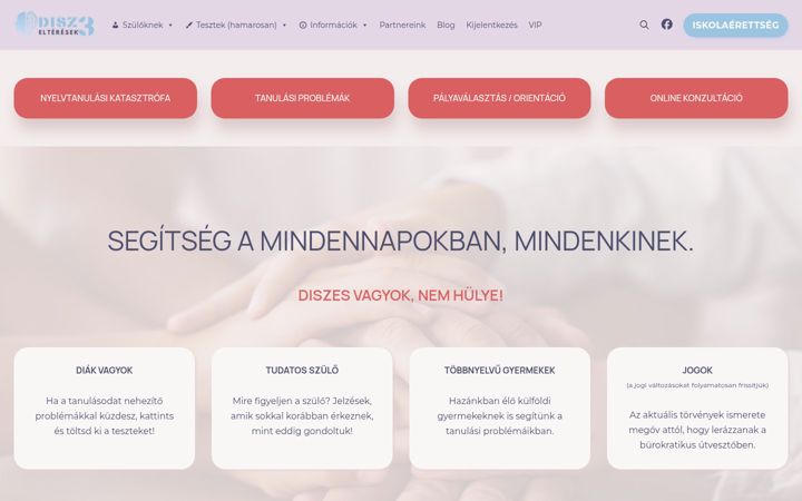 Screenshot of disz3.hu