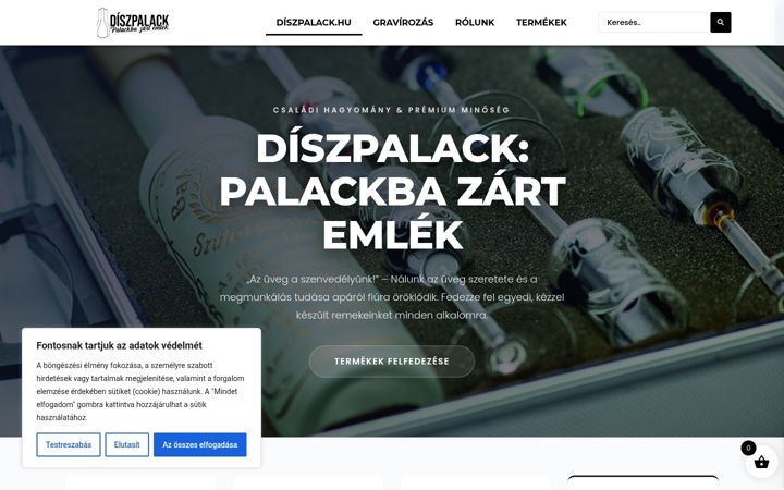 Screenshot of diszpalack.hu