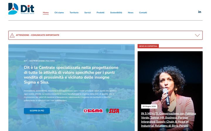 Screenshot of dit-distribuzioneitaliana.coop