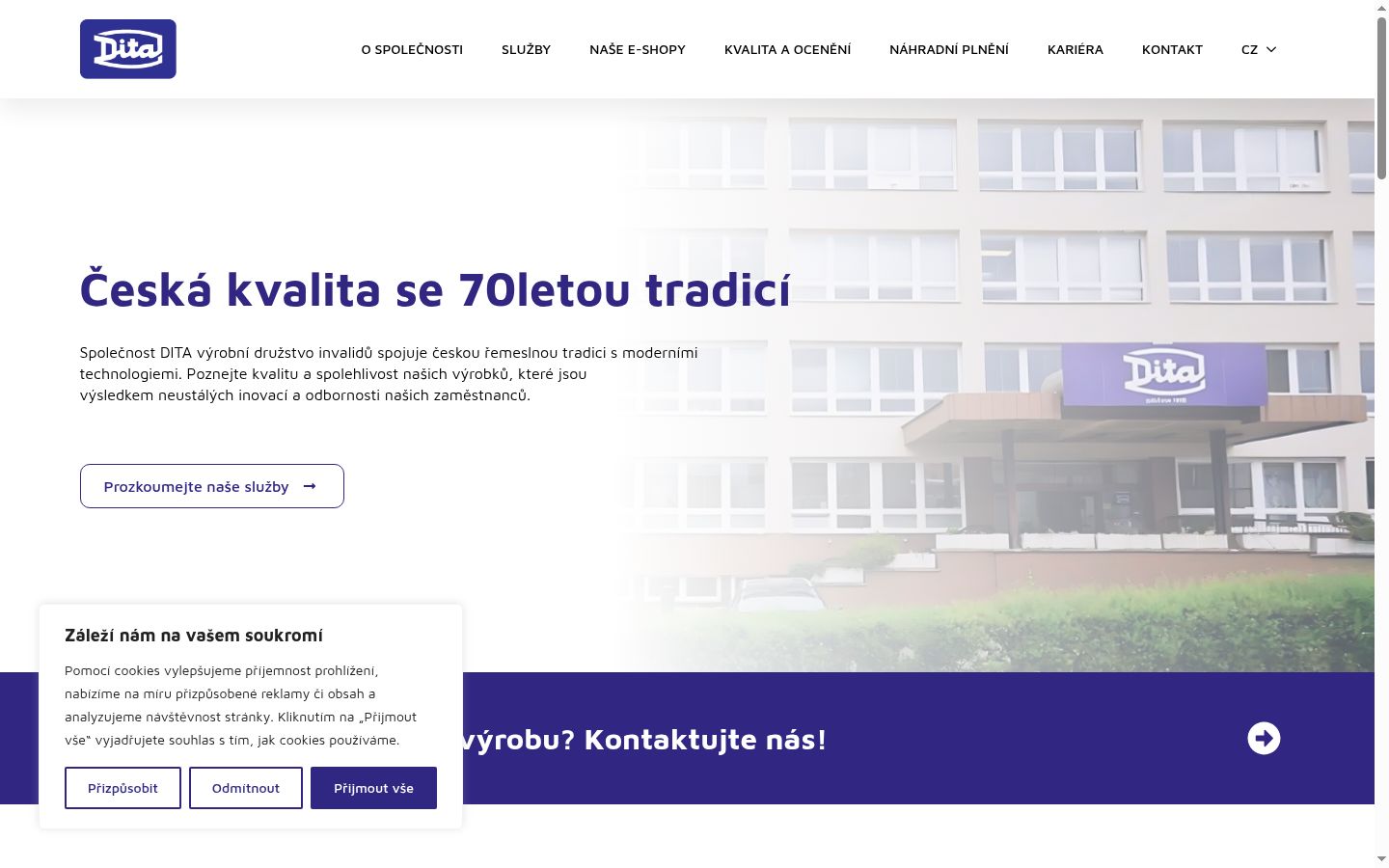 Snímek obrazovky baneru souhlasu zobrazeného před jakoukoli interakcí